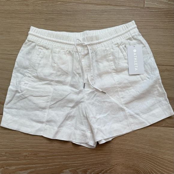 Athleta Pants - Athleta Retreat Linen Mid Rise 4" Short